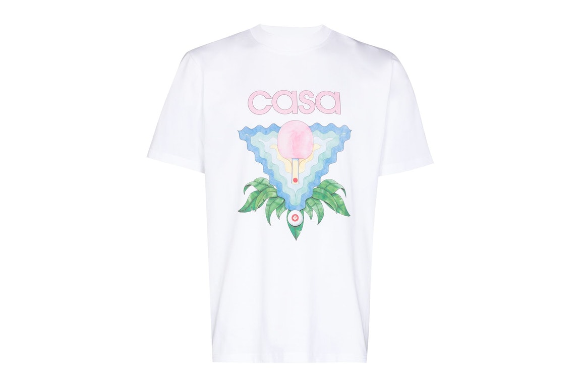 Pre-owned Casablanca Memphis Icon T-shirt White