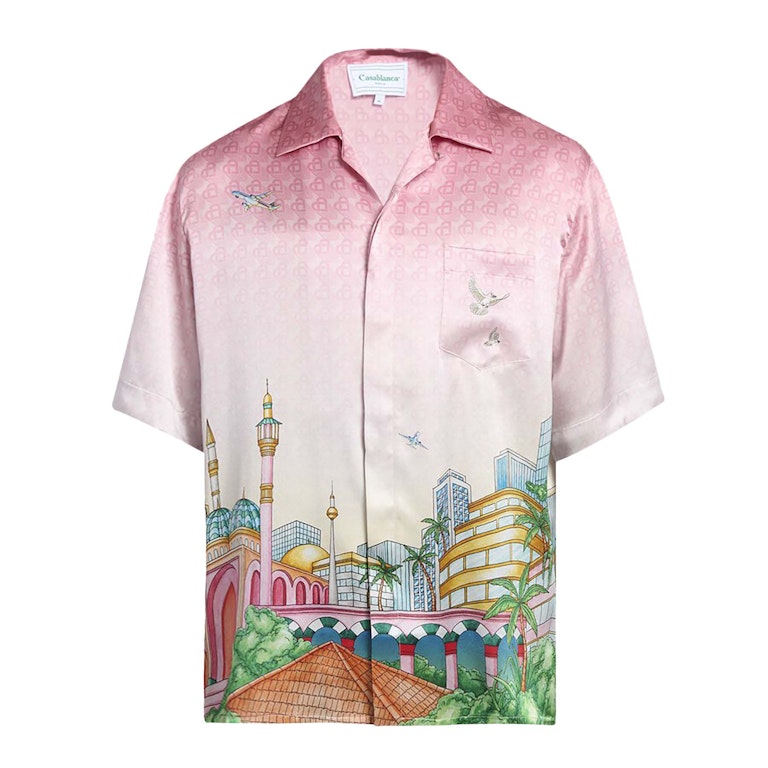 Pre-owned Casablanca Morning City View Shirt Pink