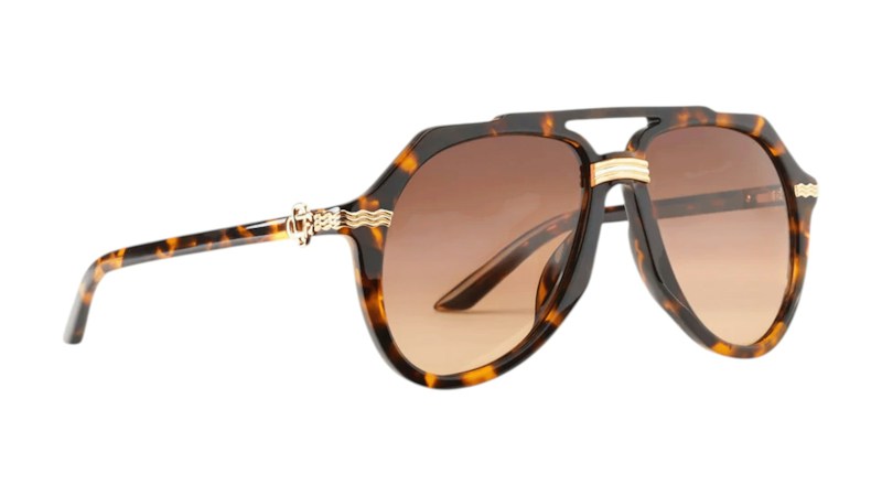 Casablanca Rajio Sunglasses Gold Brown
