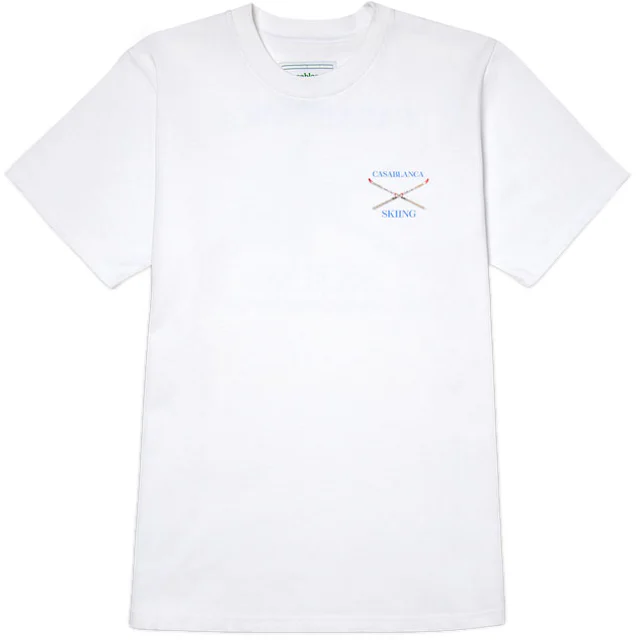 Casablanca Skiing T-shirt White Men's - SS22 - US