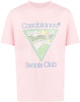 Casablanca Tennis Club Icon T-shirt Pink