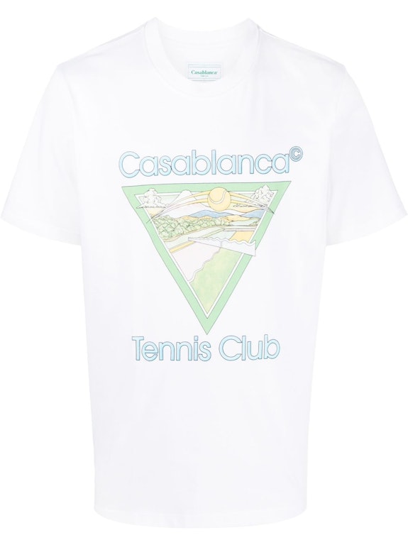 Pre-owned Casablanca Tennis Club Icon T-shirt White