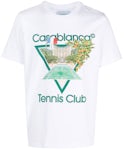 Casablanca Tennis Club Print T-shirt White