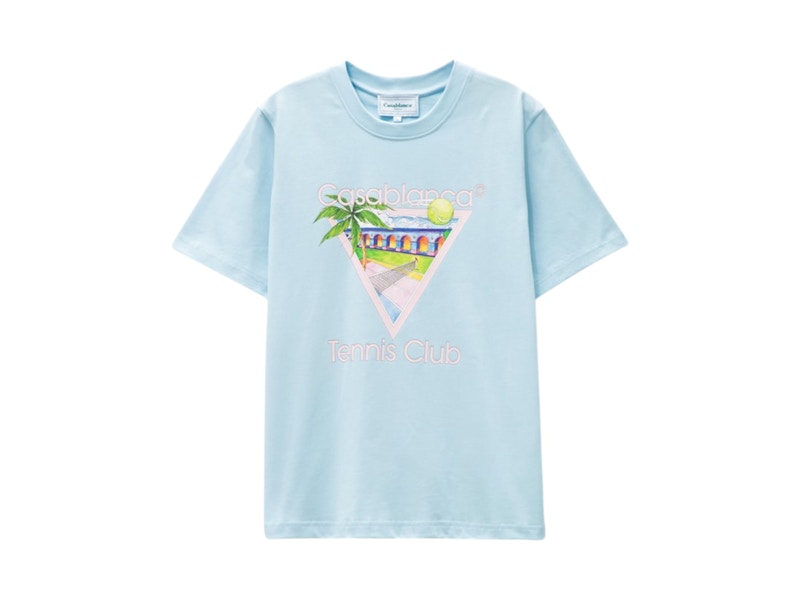 Tシャツ・カットソー Casablanca Casablanca T-shirts and Polos Blue Tennis Club Icon T-Shirt | Casablanca Paris