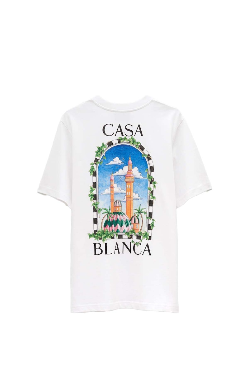 Casablanca Vue De Damas T-shirt White メンズ - FW23 - JP