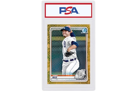 Casey Mize 2020 Bowman Chrome X Gold X-Fractor /3 #BCP-250 (PSA or BGS Graded)