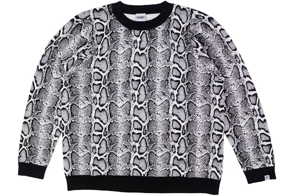 Cashmere Sound Python Sweater Black/White