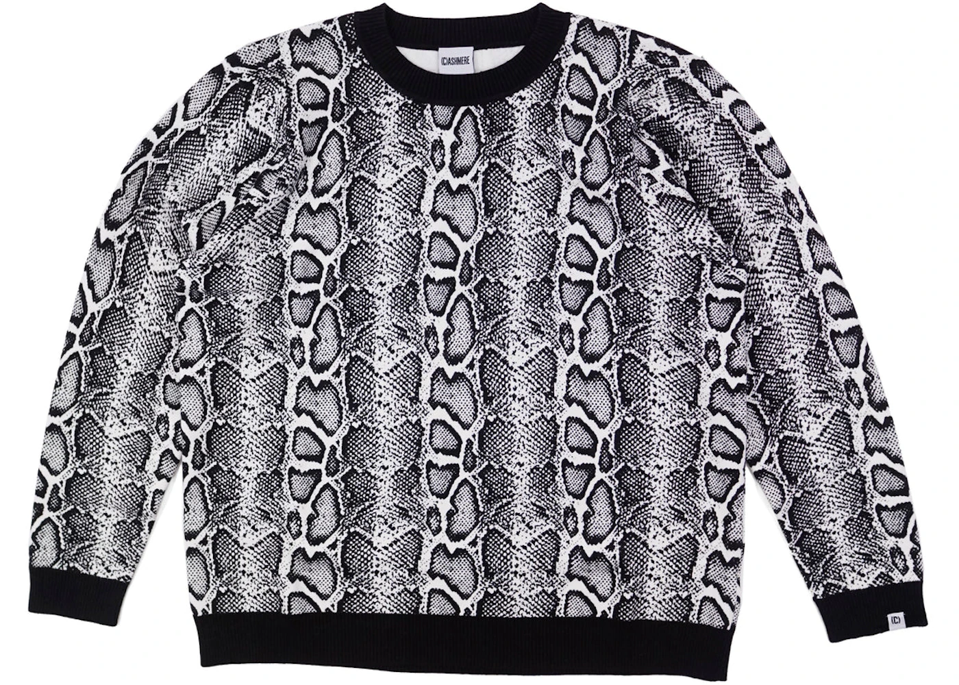 Cashmere Sound Python Sweater Black/White Men's - FW21 - GB