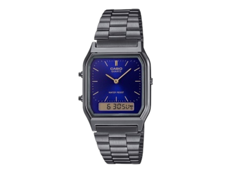 Pre-owned Casio Men's  Analog Aq230egg2a Watch In Stainless Steel In Silver