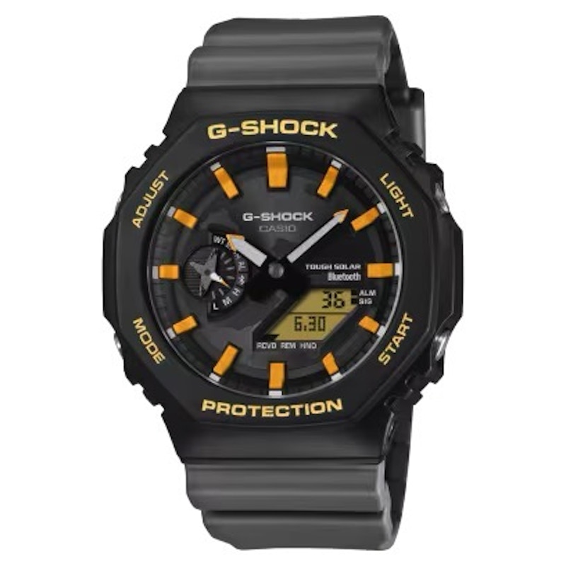 Men's Casio AnalogDigital Charles Darwin Foundation 2100 Series GAB2100DF1A Watch in Carbon/Resin