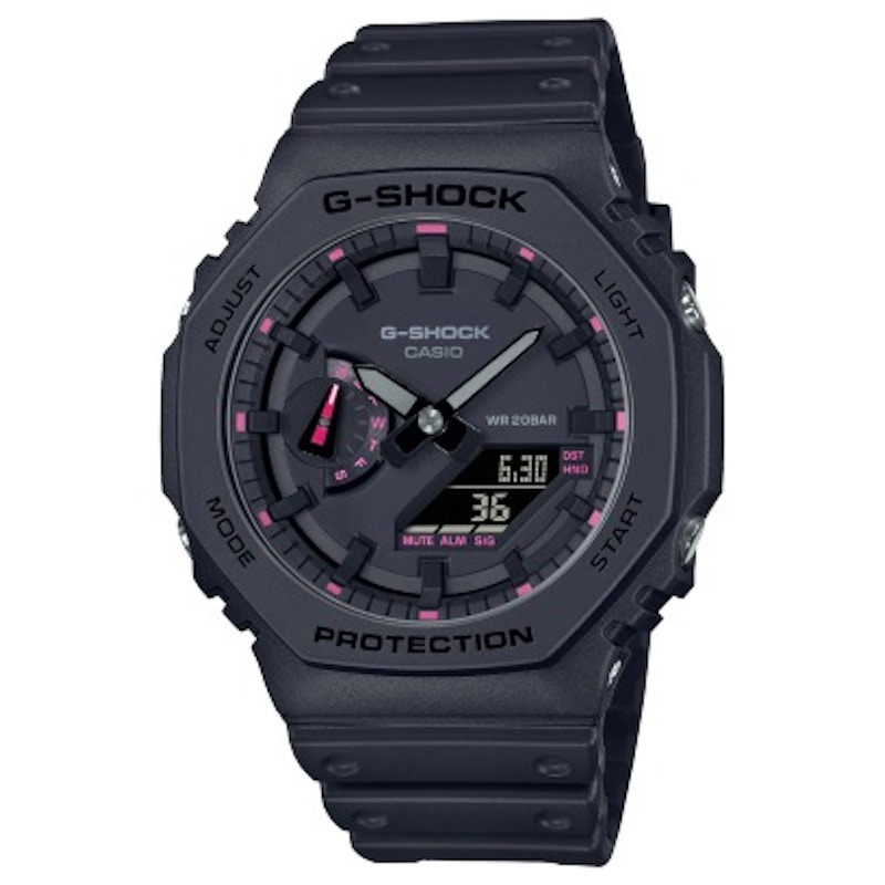Pre-owned Casio Men's Analogdigital Gshock Ga2100p1a Watch In Carbon/resin In Black