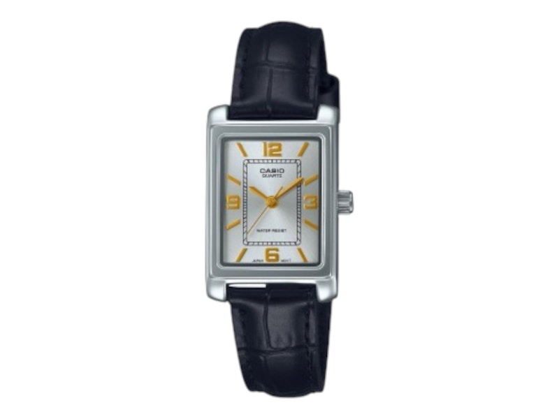 Pre-owned Casio Women's Analog Ltp1234pl7a2 Watch In Stainless Steel In Silver