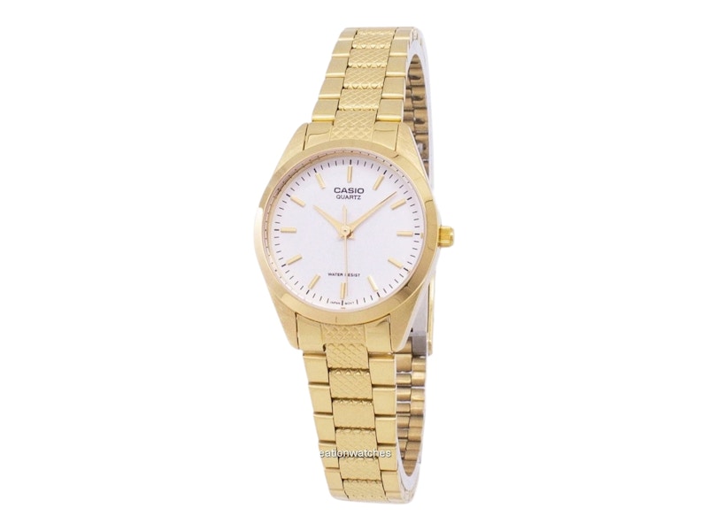 Pre-owned Casio Women's Analog Ltp1274g7a Watch In Stainless Steel