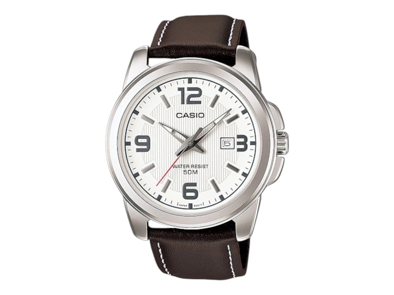 Pre-owned Casio Women's  Analog Ltp1314l7a Watch In Stainless Steel