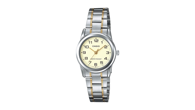 Pre-owned Casio Women's  Analog Ltpv001sg9b Watch In Stainless Steel In Silver