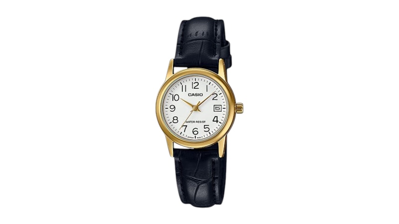 Women's Casio Analog LTPV002GL7B2 Watch in Gold Tone