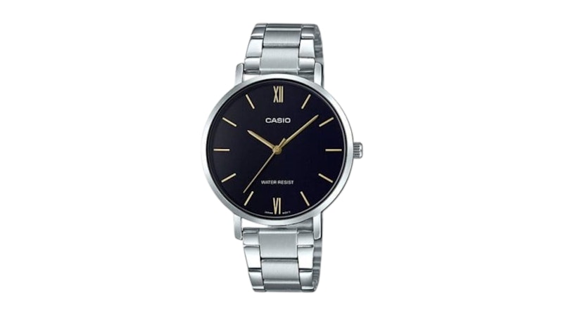 Men's Casio Analog LTPVT01D1B Watch in Stainless Steel