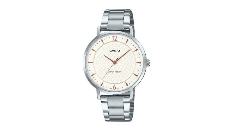 Women's Casio Analog LTPVT04D7A Watch in Stainless Steel