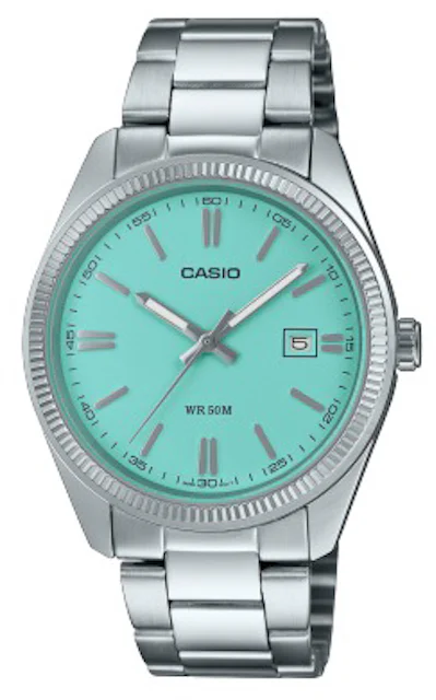 Casio Analog MTP1302D-2A2V 39mm in Ion - US