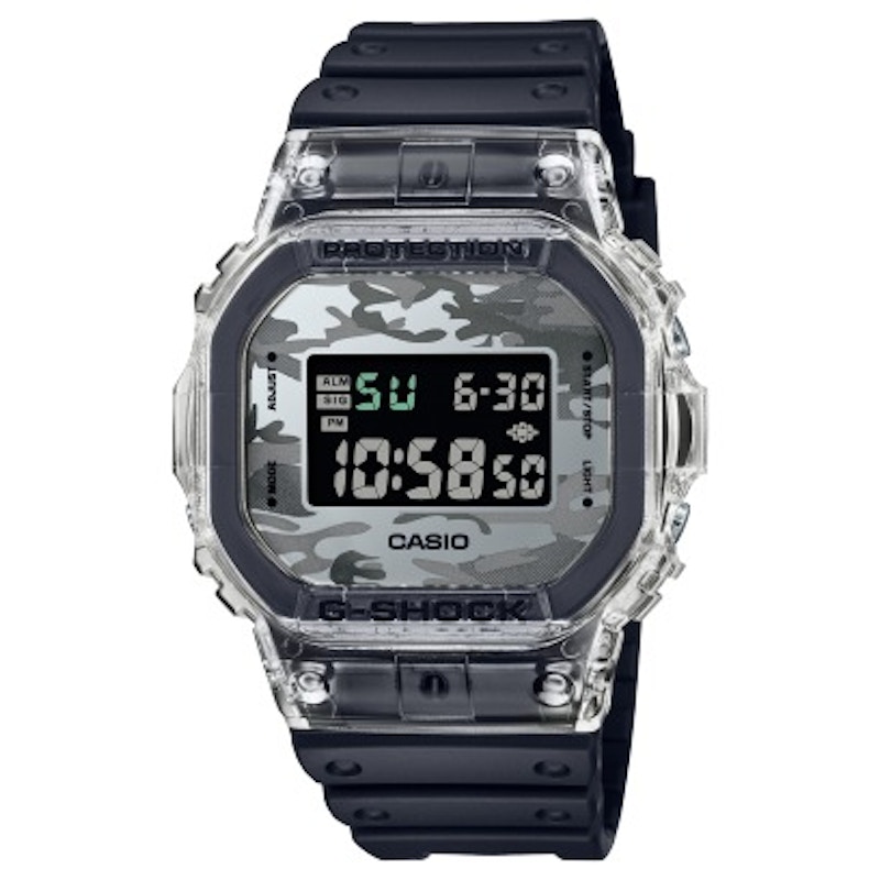 Pre-owned Casio Men's  Digital Gshock Dw5600skc1 Watch In Resin