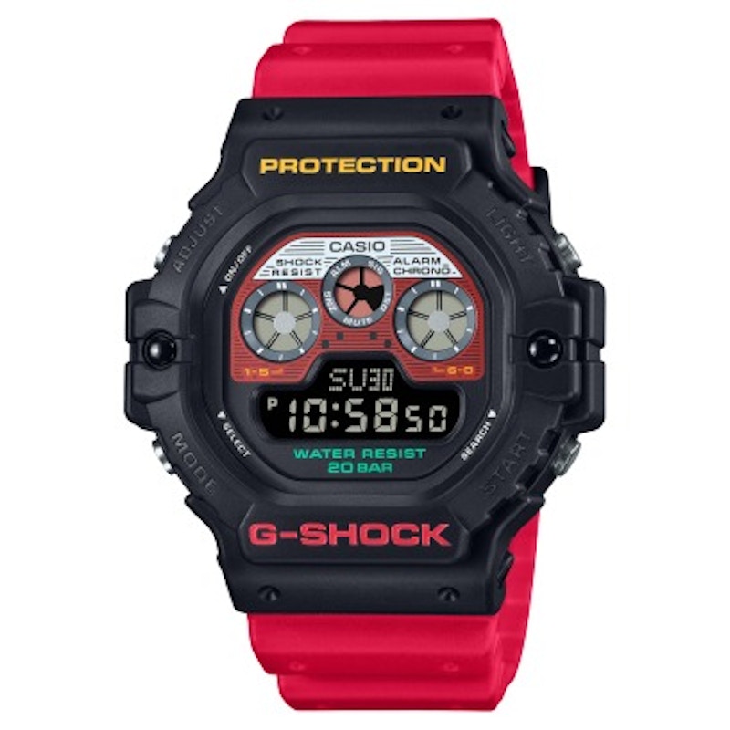Pre-owned Casio Men's Digital Gshock Dw5900mt1a4 Watch In Resin In Brown