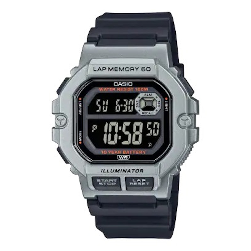 Pre-owned Casio Men's Digital Ws1400h1b Watch In Resin