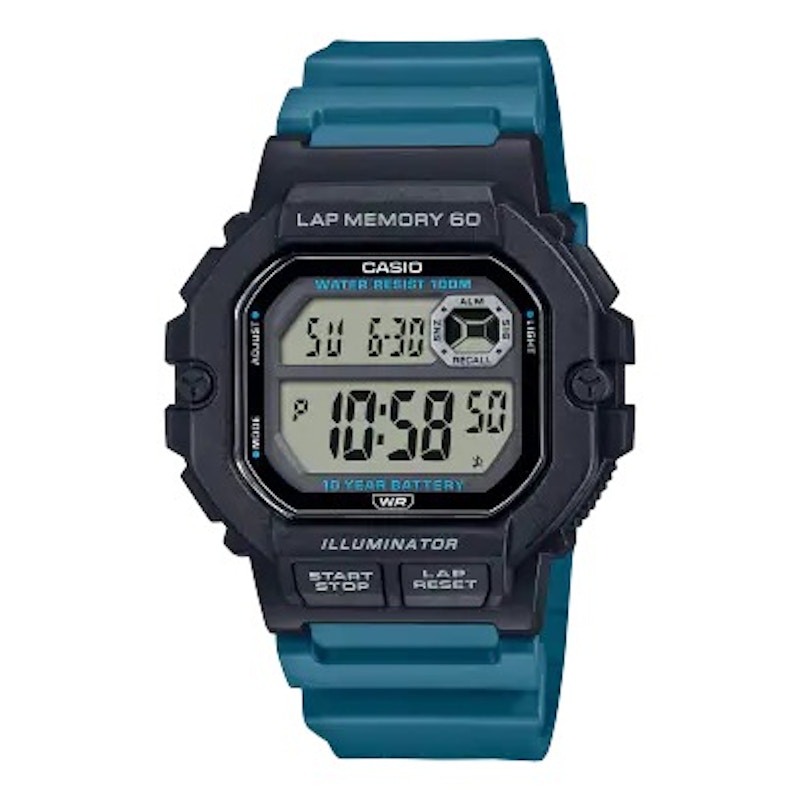 Pre-owned Casio Men's  Digital Ws1400h3a Watch In Resin In Brown