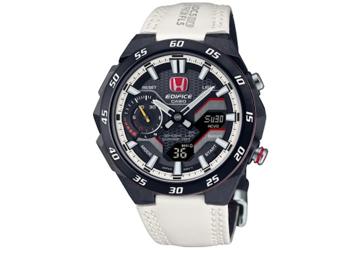 Casio EDIFICE Honda TYPE R Edition ECB2200HTR1A 49mm in Stainless Steel - US