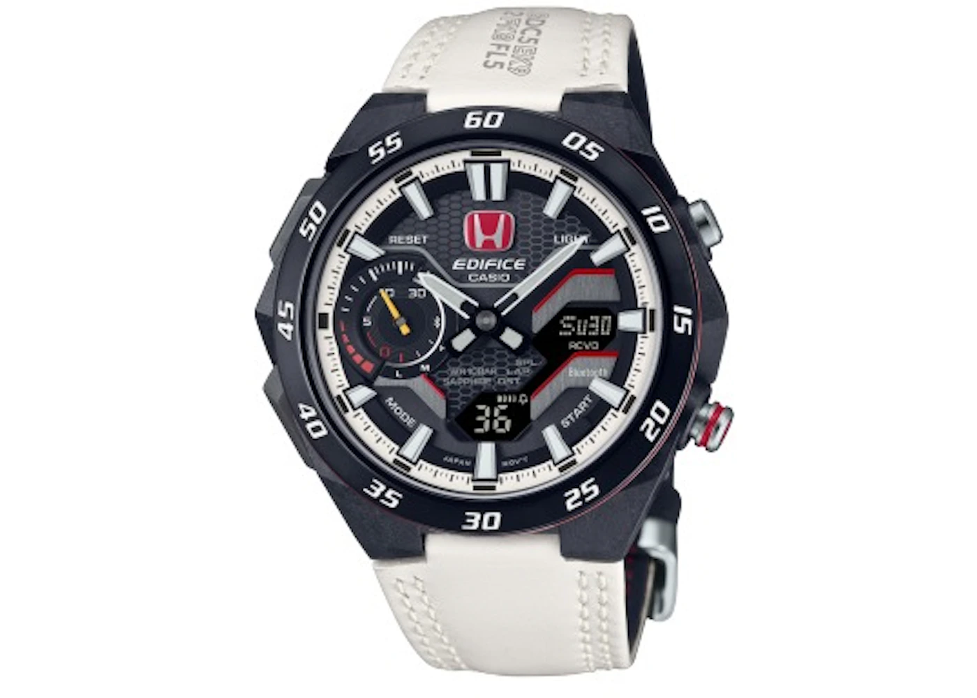 Casio EDIFICE Honda TYPE R Edition ECB2200HTR1A 49mm in Stainless Steel ...
