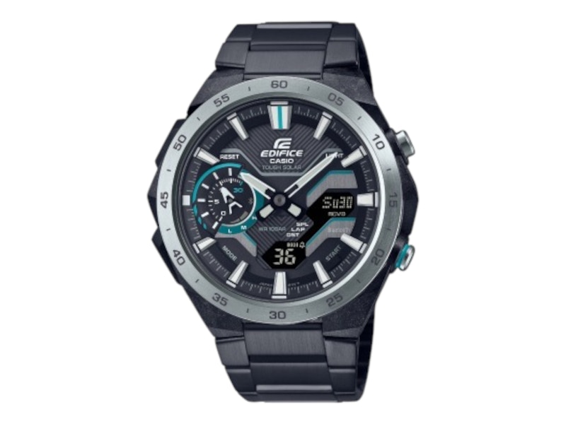 Pre-owned Casio Men's  Edifice Ecb2200dd1a Watch In Stainless Steel In Silver