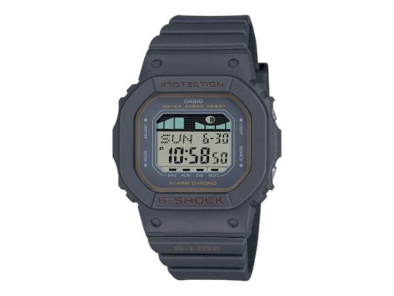 Pre-owned Casio Women's Glide Glxs56001e Watch In Stainless Steel In Silver