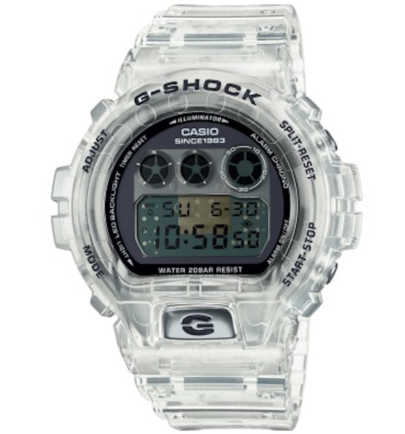 Casio G-Shock 40 Aniversario CLEAR REMIX DW6940RX-7 50mm in Resin ES