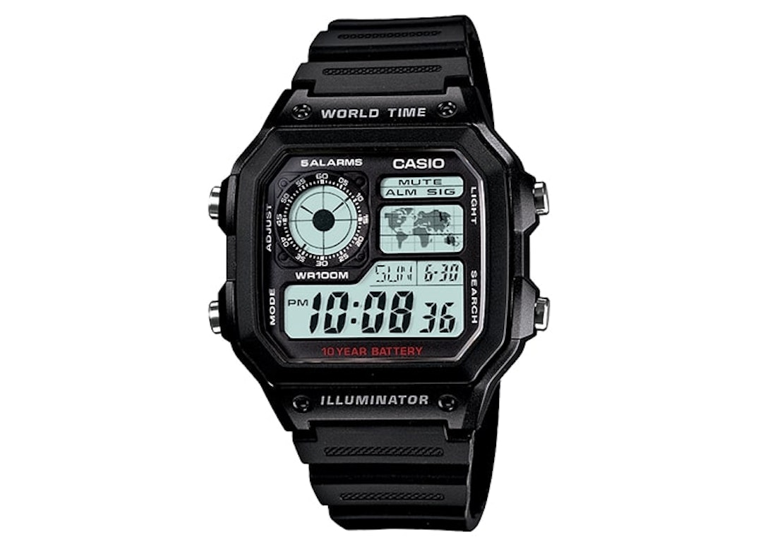 Pre-owned Casio G-shock Ae-1200wh-1a