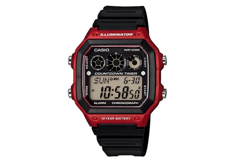 Pre-owned Casio Men's Gshock Ae1300wh4a Watch In Resin In Brown