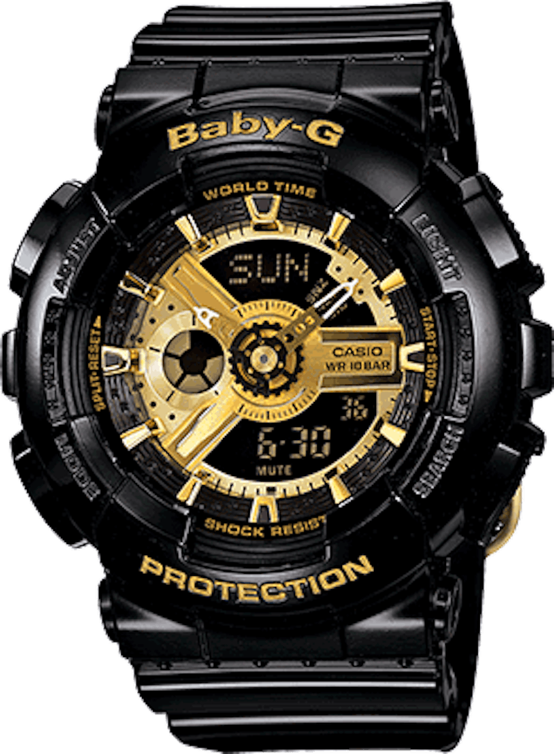 Pre-owned Casio Women's Gshock Ba1101a Watch In Resin