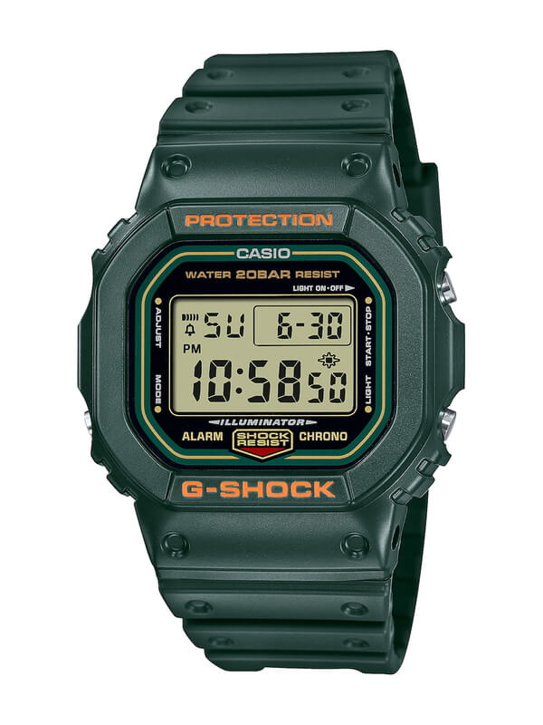 【販売安心】CASIO G-SHOCK DW-5600RB-3JF グリーン　緑 時計
