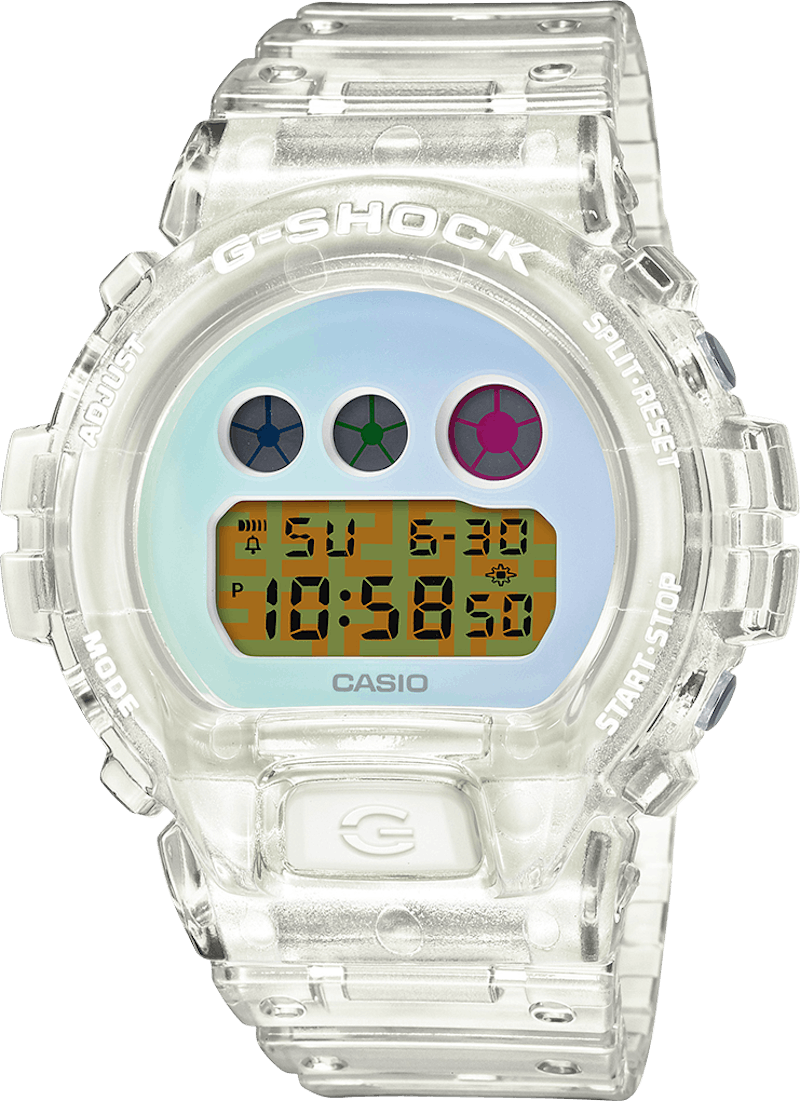 Pre-owned Casio Men's Gshock Dw6900sp7 Watch In Resin