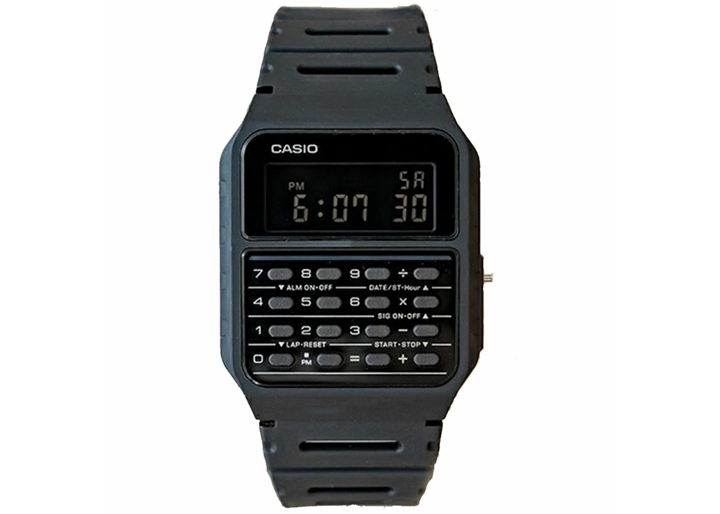 Casio G Shock Data Bank Ca 53wf 1b 33mm In Resin Casio G Shock Data Bank Ca 53wf 1b 33mm In Resin