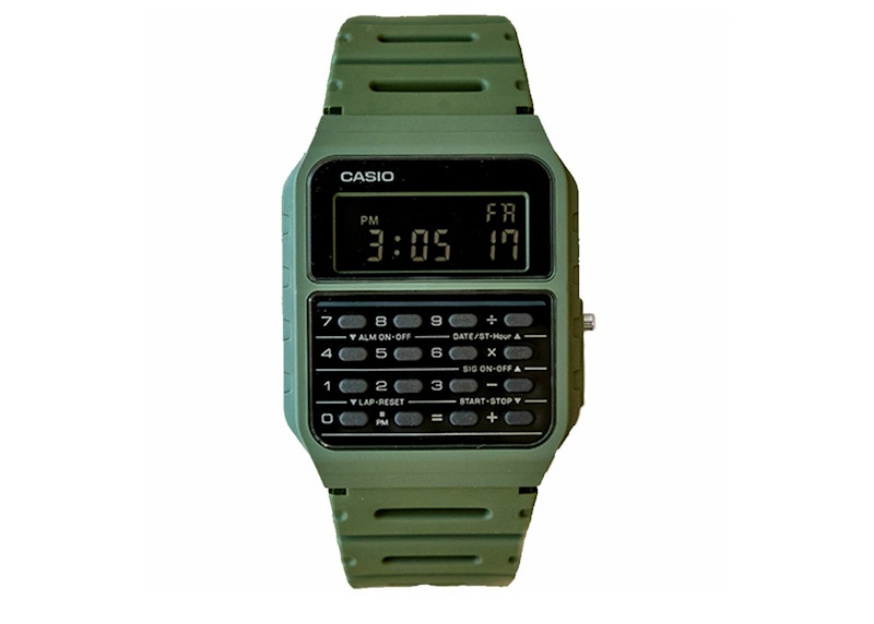 Pre-owned Casio Men's Gshock Data Bank Ca53wf3b Watch In Resin In Brown