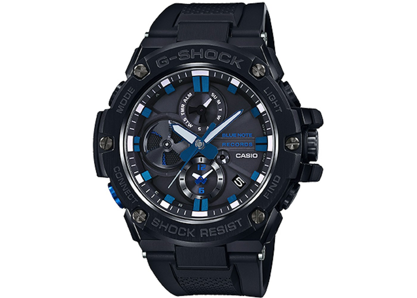 Casio G Shock G Steel Blue Note Gstb100bnr 1a 54mm In Resin Casio G Shock G Steel Blue Note Gstb100bnr 1a 54mm In Resin