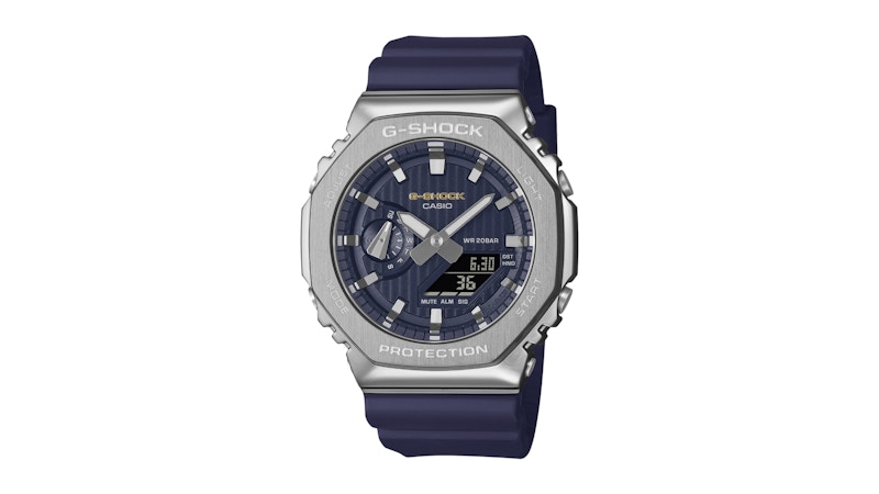 Men's Casio GShock GSteel GM2110SH2A Watch in Stainless Steel