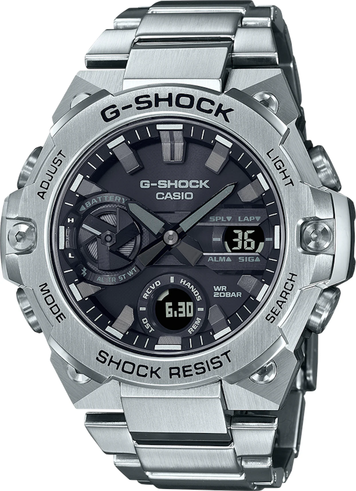 Casio G-Shock G-Steel GSTB400D-1A 51mm in Stainless Steel - US