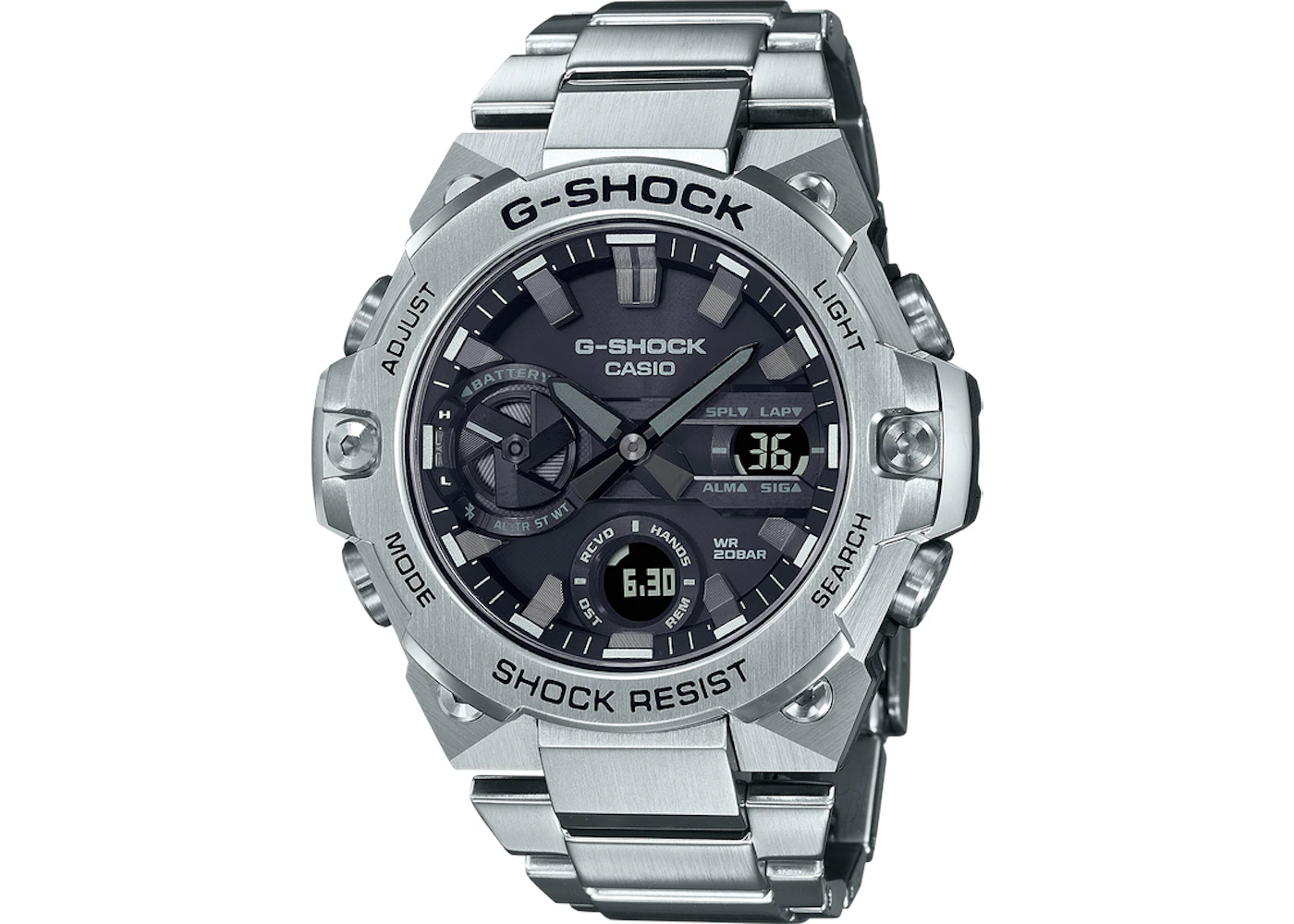 Casio G Shock G Steel GSTB400D 1A 51mm in Stainless Steel GB