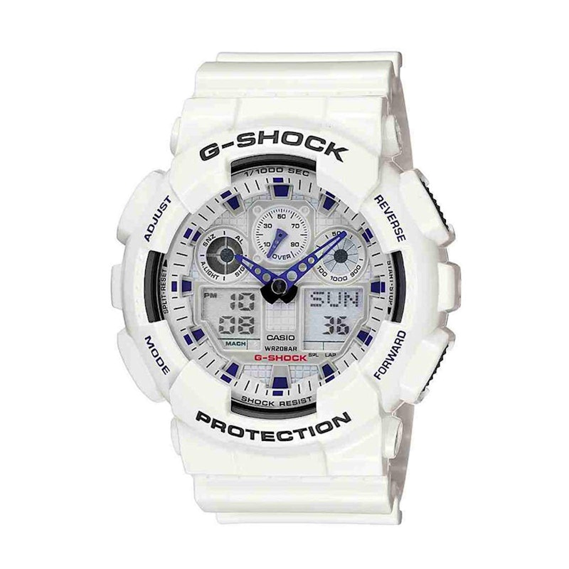 Casio G-Shock GA100A-7A 55mm in Resin - US