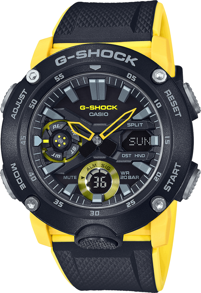 Casio G-Shock GA2000-1A9 49mm in Resin - US