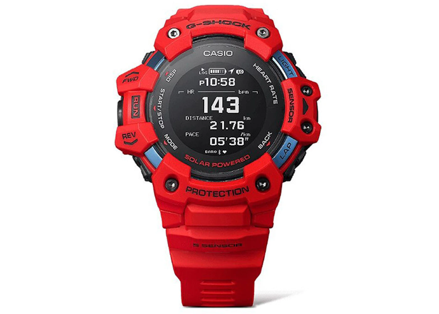 G Shock Gbd H1000 Red Casio G-shock GBD-100SM-4A1 Bluetooth