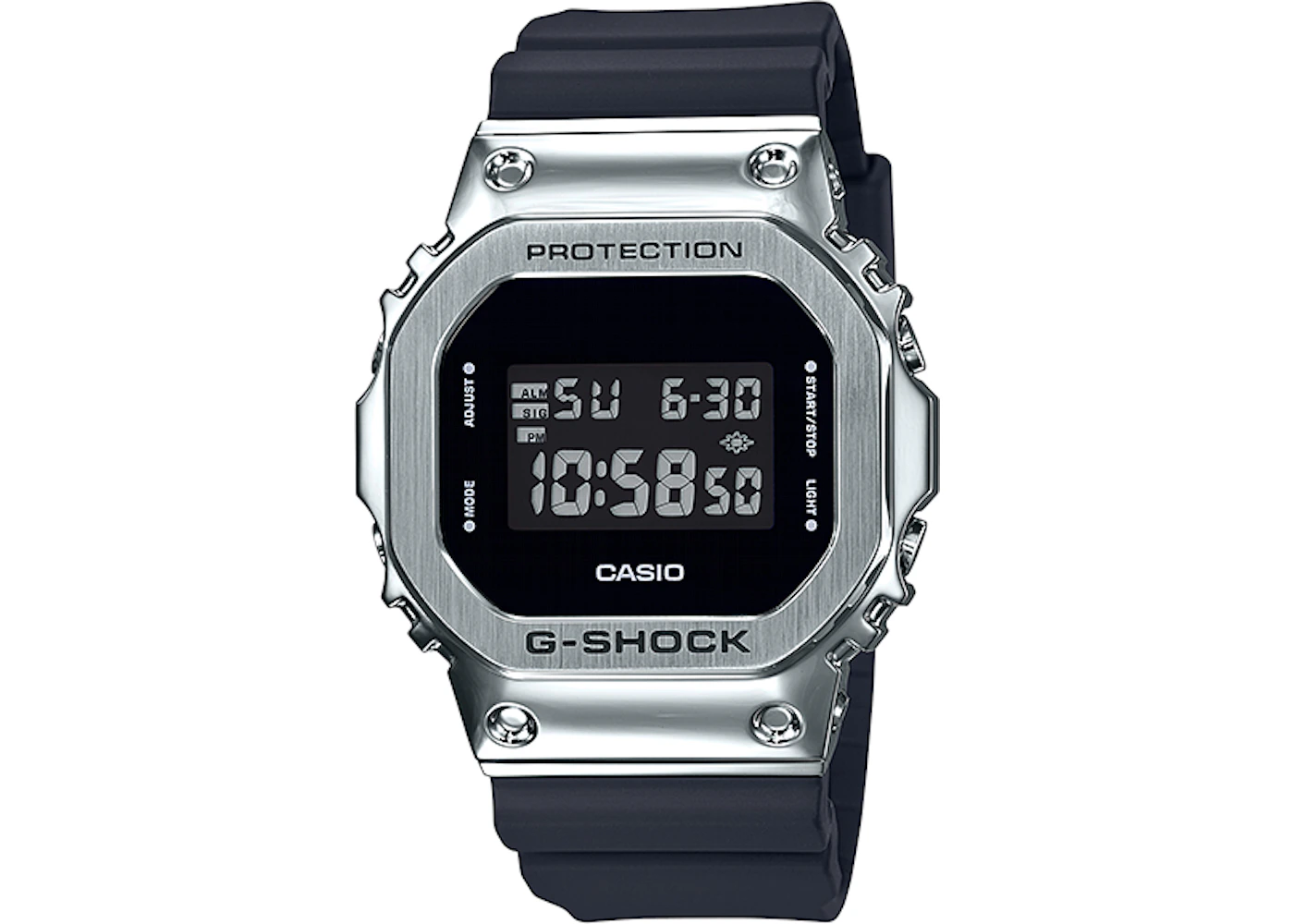 Casio G-Shock GMWB5000-1 50mm in Stainless Steel - US
