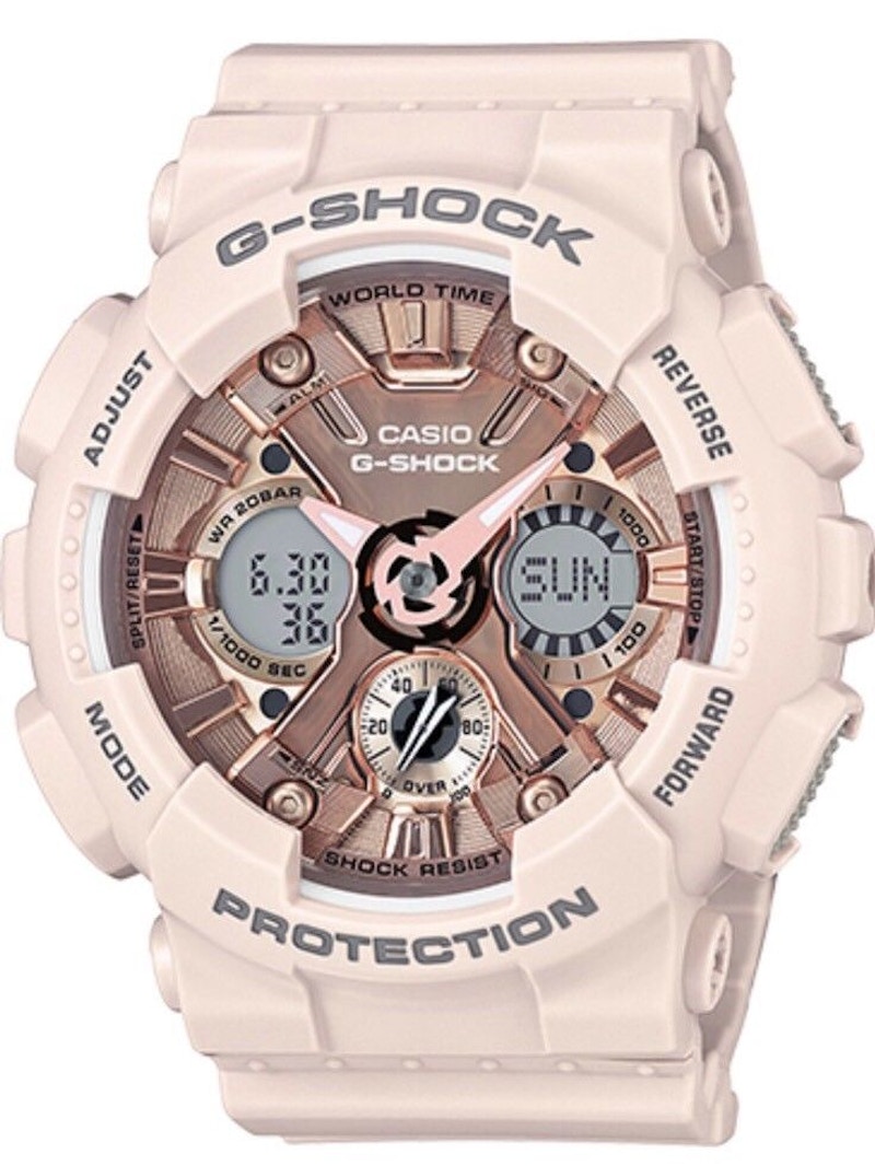 Pre-owned Casio Women's Gshock Gmas 120mf4a Watch In Resin