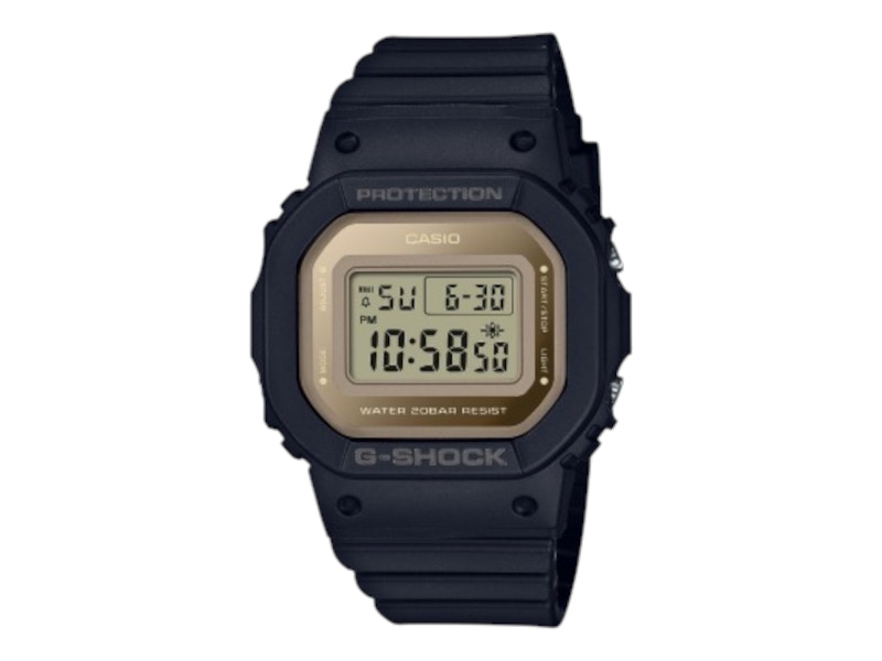Pre-owned Casio Women's Gshock Gmds56001e Watch In Stainless Steel In Silver