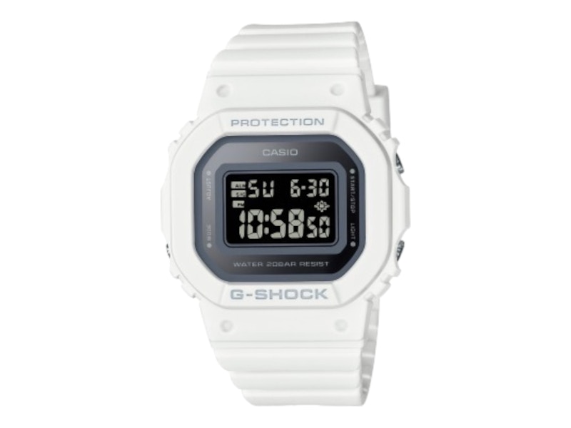 Pre-owned Casio Women's  Gshock Gmds56007 Watch In Stainless Steel In Silver